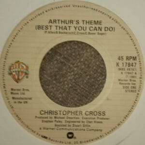 Christopher Cross - Arthur's Theme (Best That You Can Do) (7", Lar)