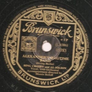 Bing Crosby And Al Jolson - Alexander's Ragtime Band / The Spaniard That Blighted My Life  (Shellac, 10", RP)
